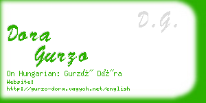 dora gurzo business card